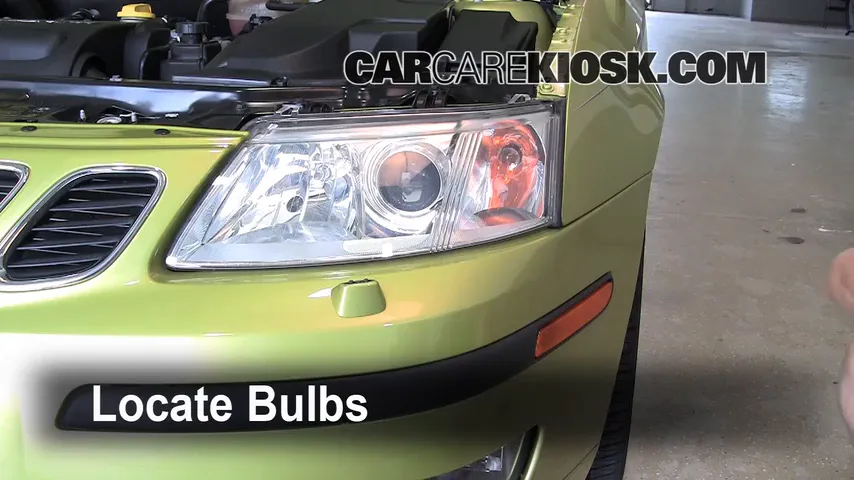 2004 Saab 9-3 Arc 2.0L 4 Cyl. Turbo Convertible (2 Door) Lights Turn Signal - Front (replace bulb)